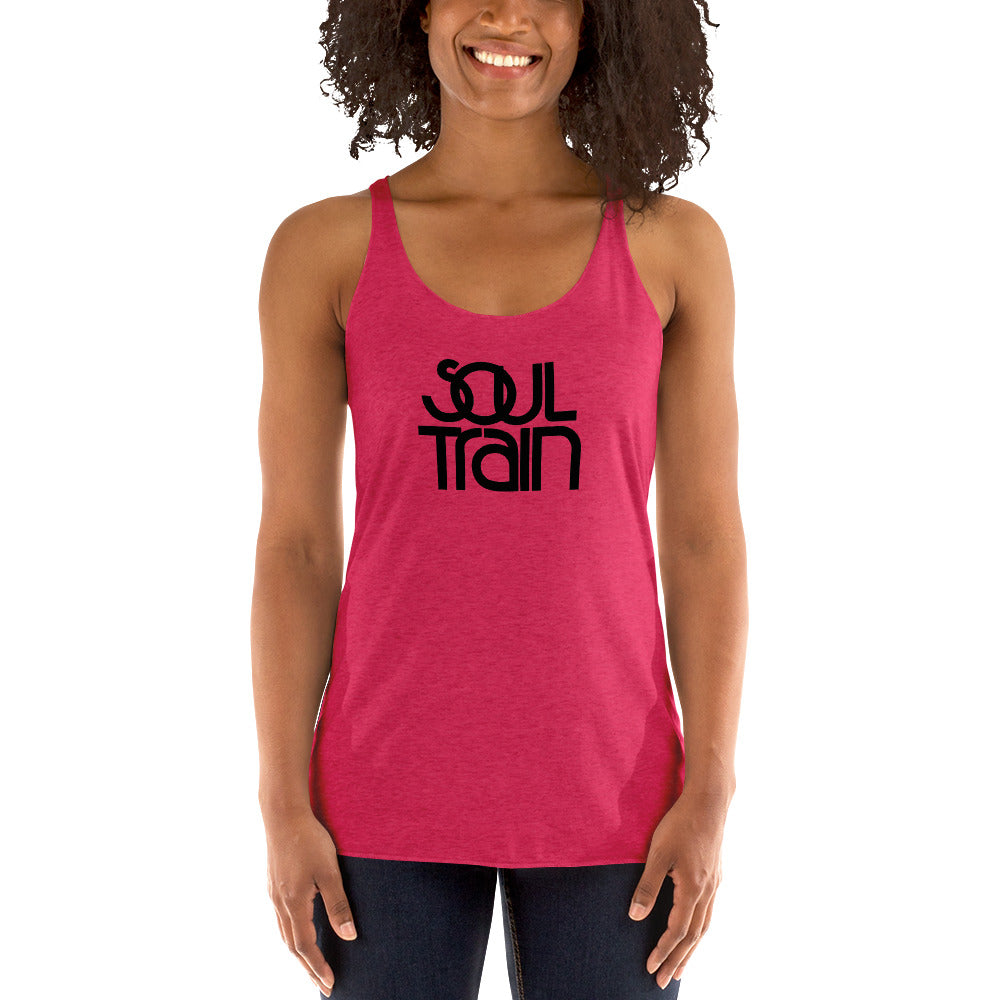 Soul Train Old School 70s Dance TV Show Women's Racerback Tank Top