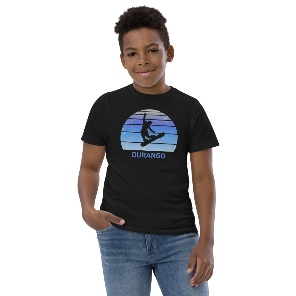 Retro Durango Colorado Snowboarding Fan Youth Jersey T-Shirt