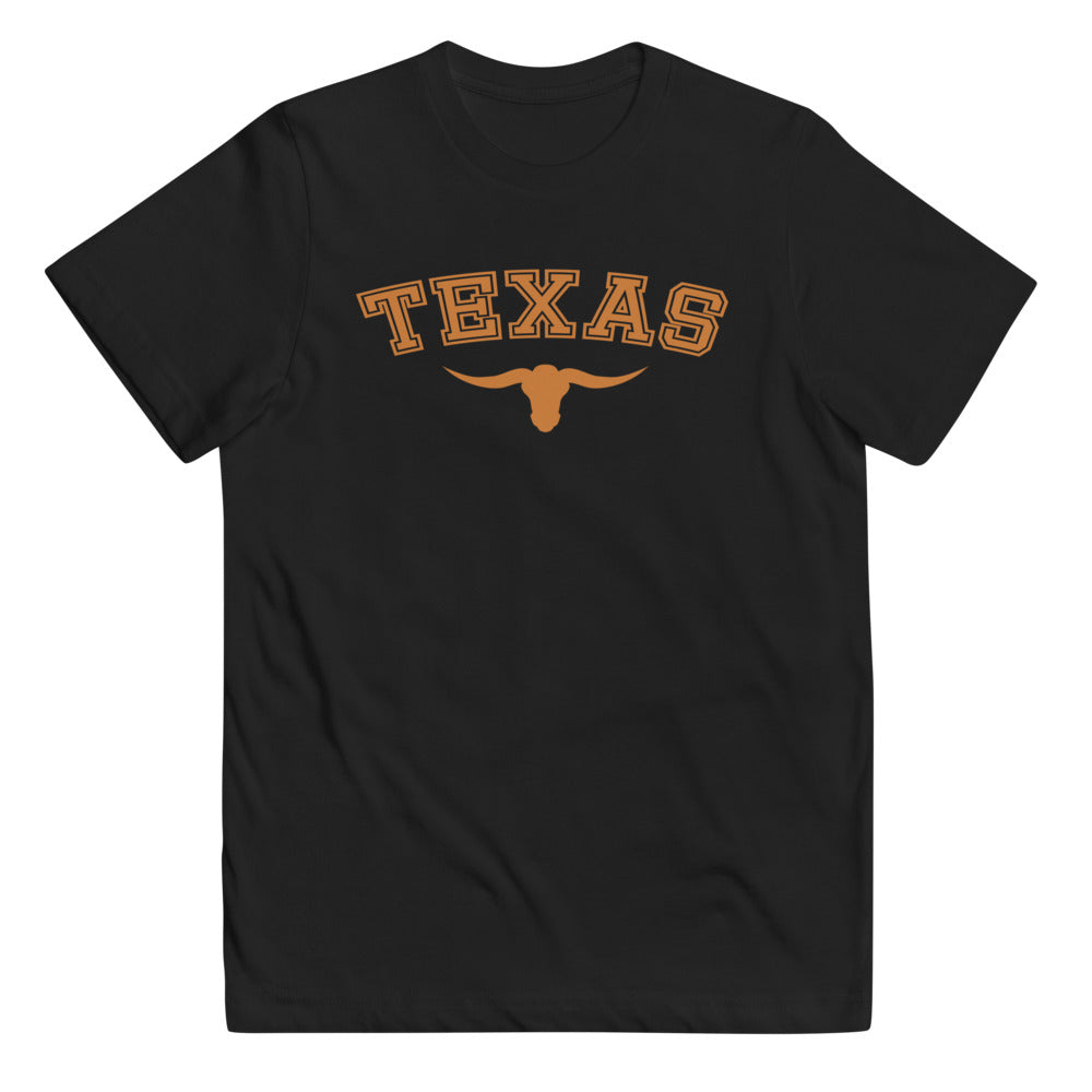 State Of Texas Fan Long Horn College Football Youth Jersey T-Shirt