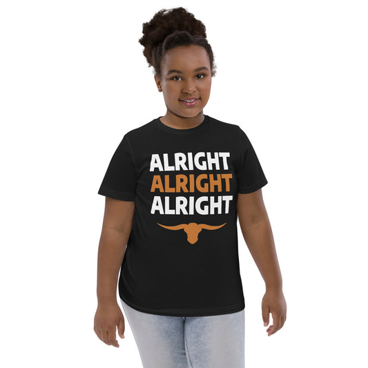 Alright Alright Alright Texas Fan College Football Youth Jersey T-Shirt