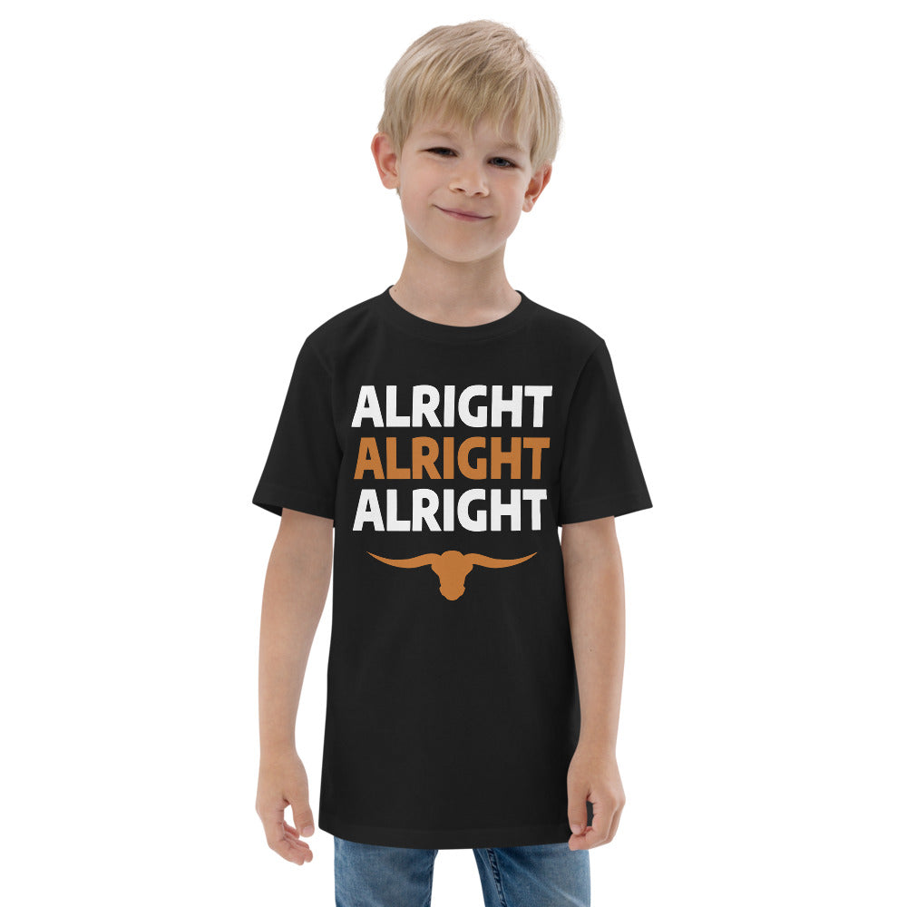 Alright Alright Alright Texas Fan College Football Youth Jersey T-Shirt