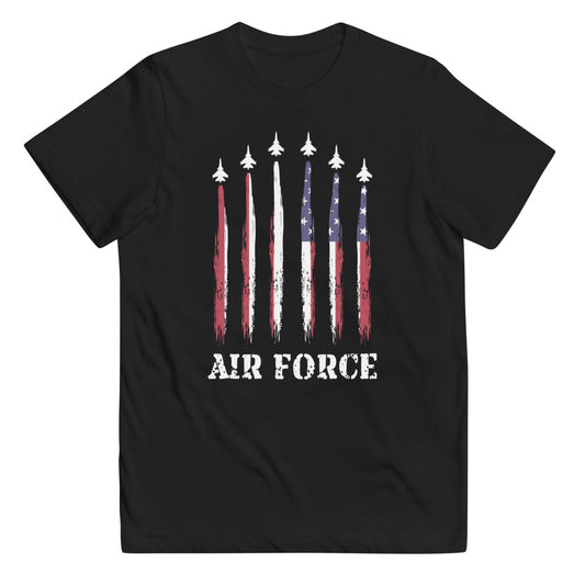 U.S. Air Force Military Service Active Retired Veteran Appreciation Youth Jersey T-Shirt