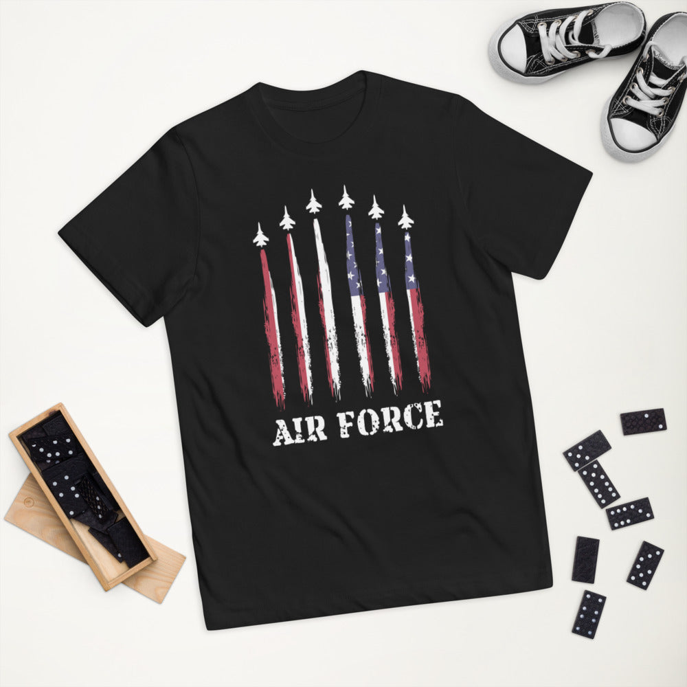 U.S. Air Force Military Service Active Retired Veteran Appreciation Youth Jersey T-Shirt