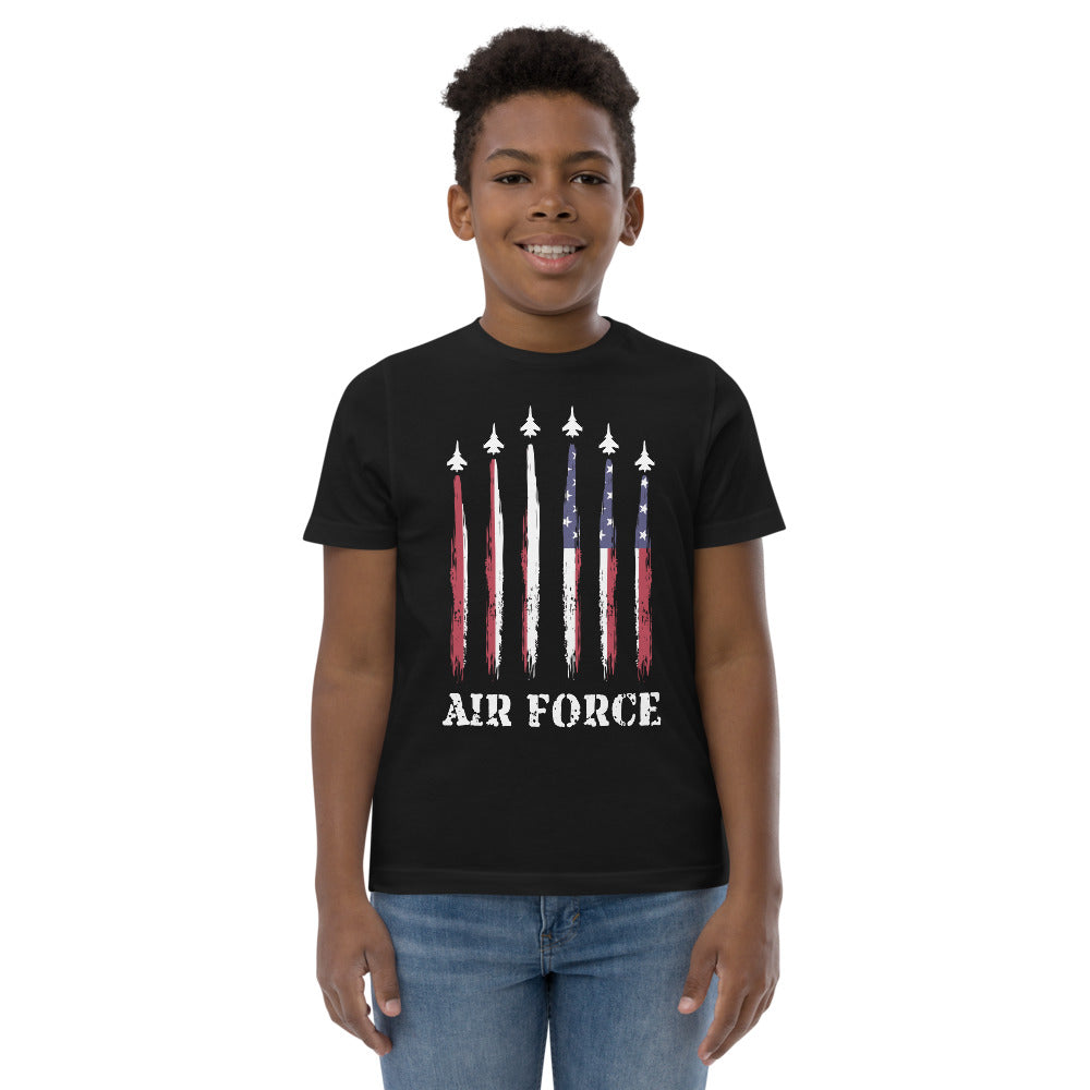 U.S. Air Force Military Service Active Retired Veteran Appreciation Youth Jersey T-Shirt