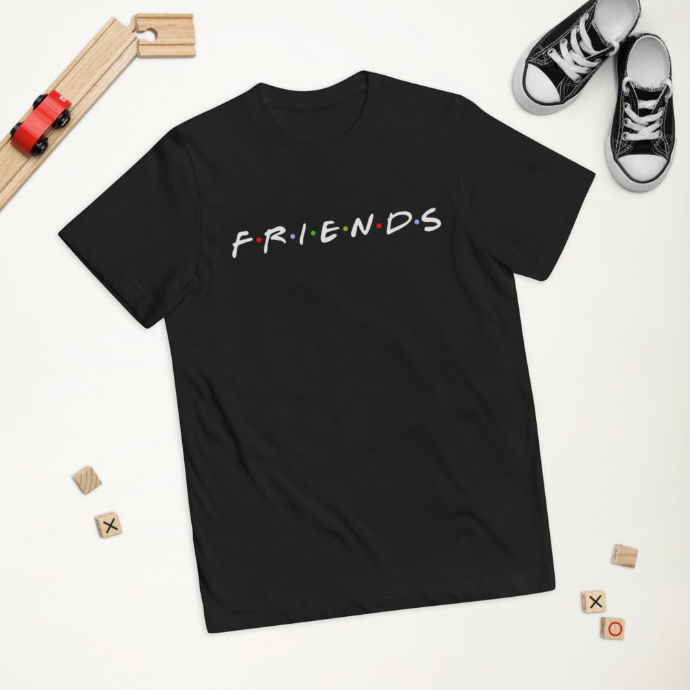 Funny 90s Parody Text TV Logo For Best Friends Joke Youth Jersey T-Shirt