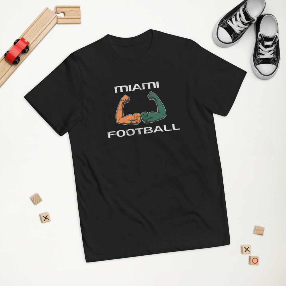 Miami Native 305 Area Code College Football Fan Youth Jersey T-Shirt