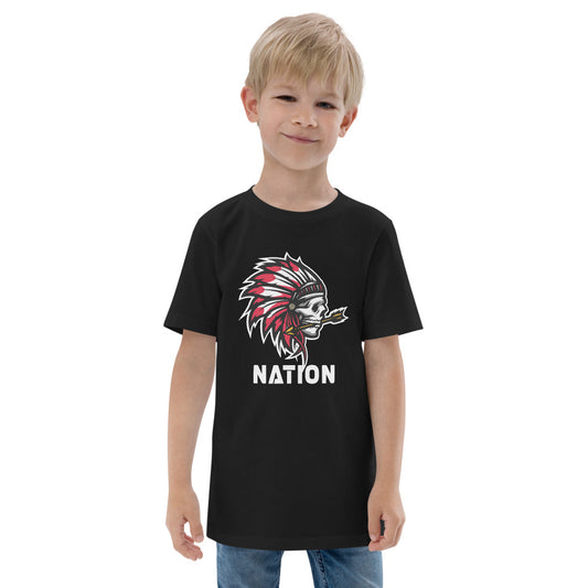 Indian Chief Nation Football Fan Youth Jersey T-Shirt