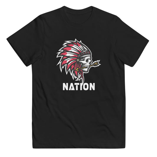 Indian Chief Nation Football Fan Youth Jersey T-Shirt