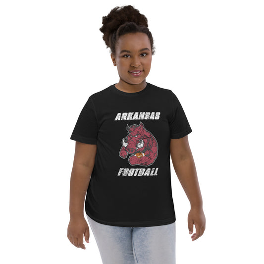 State Of Arkansas Native Football Fan Youth Jersey T-Shirt