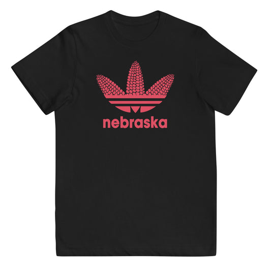 State Of Nebraska Funny Football Fan Slogan Youth Jersey T-Shirt