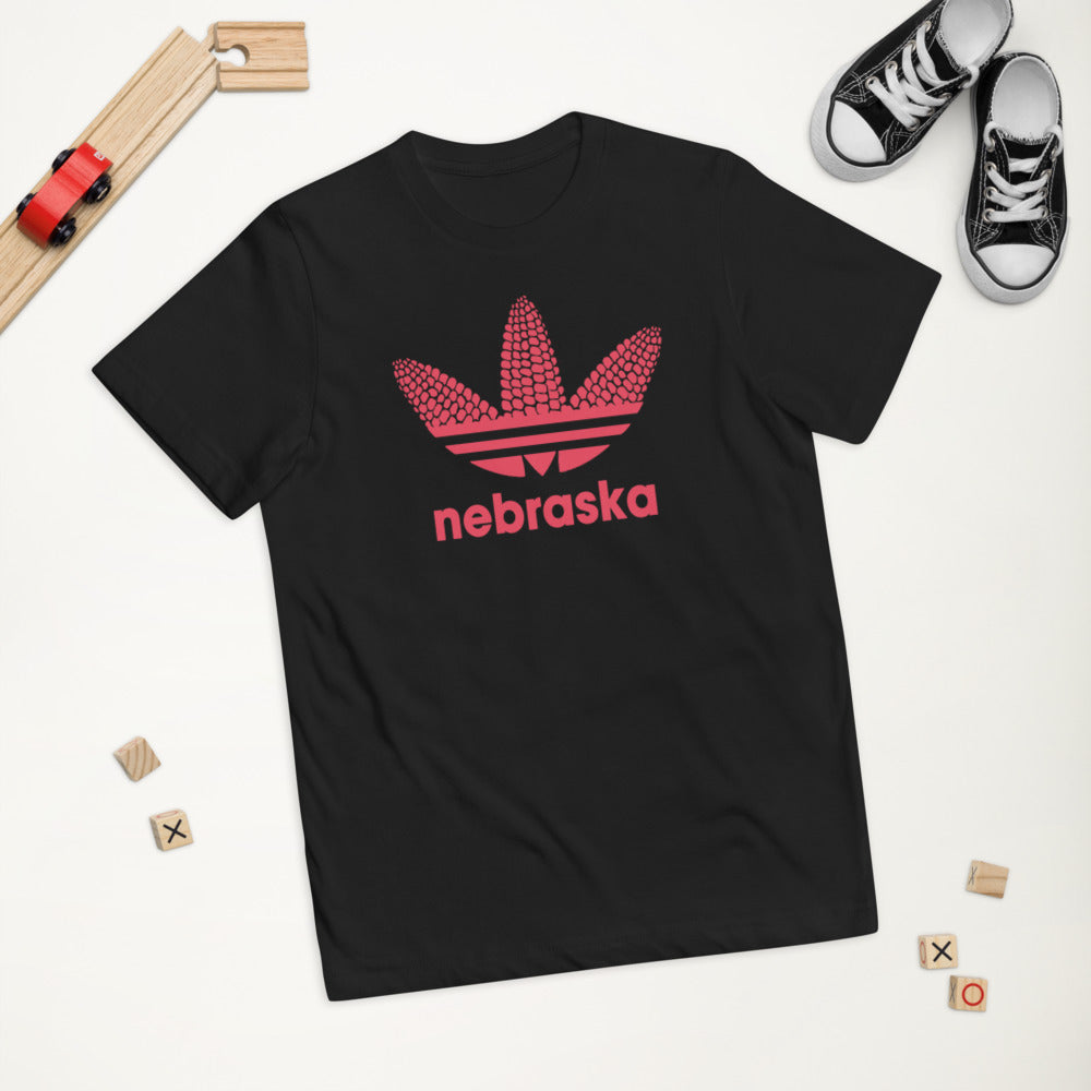 State Of Nebraska Funny Football Fan Slogan Youth Jersey T-Shirt