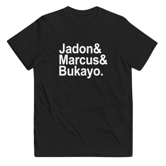 Jaydon Marcus Bukayo Slogan Soccer Football Fan Youth Jersey T-Shirt