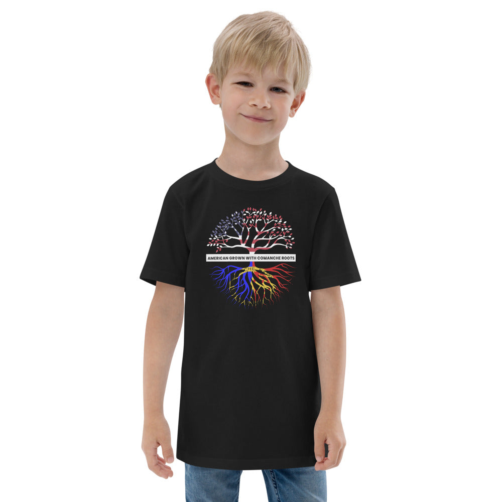 Comanche Indian Native American Tribe Ancestry Heritage Youth Jersey T-Shirt