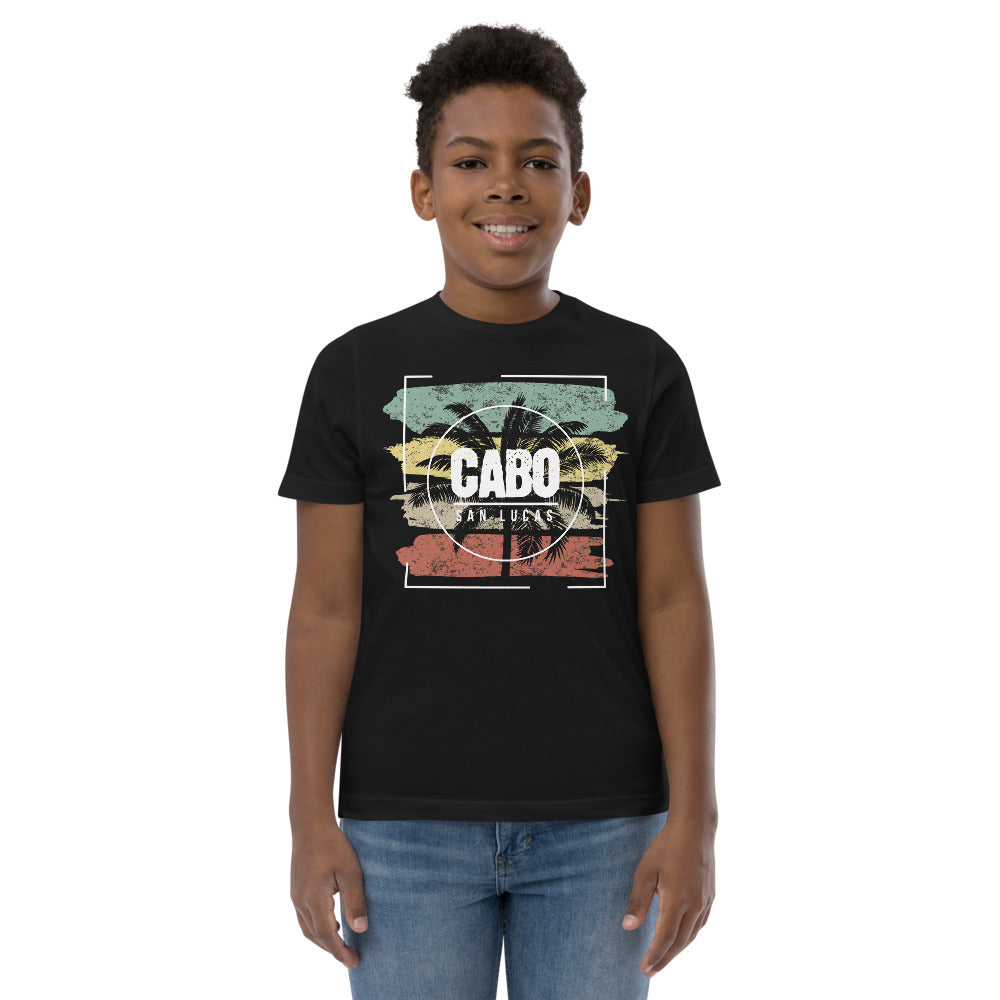 Cool Cabo San Lucas Mexico Beach Palm Tree Vacation Souvenir Youth Jersey T-Shirt