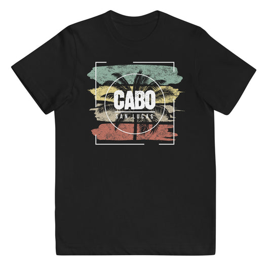 Cool Cabo San Lucas Mexico Beach Palm Tree Vacation Souvenir Youth Jersey T-Shirt