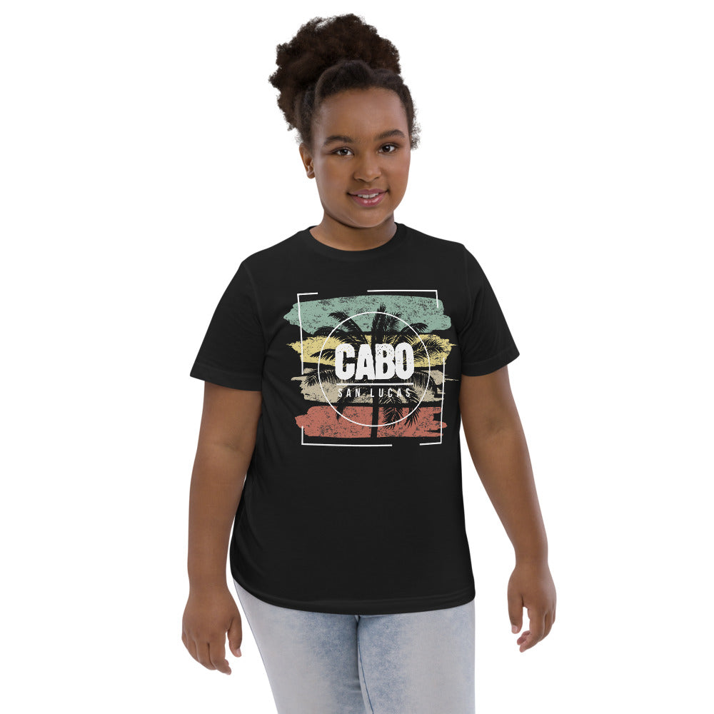 Cool Cabo San Lucas Mexico Beach Palm Tree Vacation Souvenir Youth Jersey T-Shirt