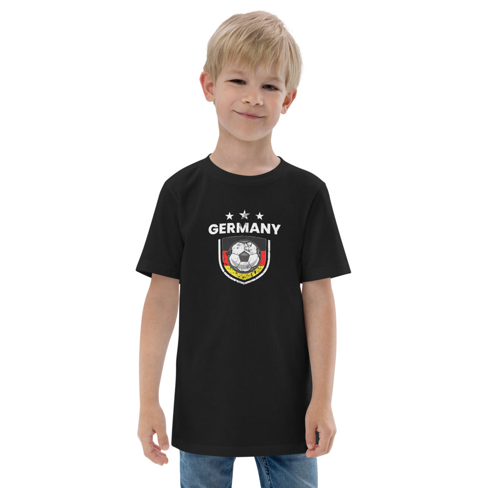 Retro Germany Soccer Team Football Fan Country Deutschland German Flag Youth Jersey T-Shirt