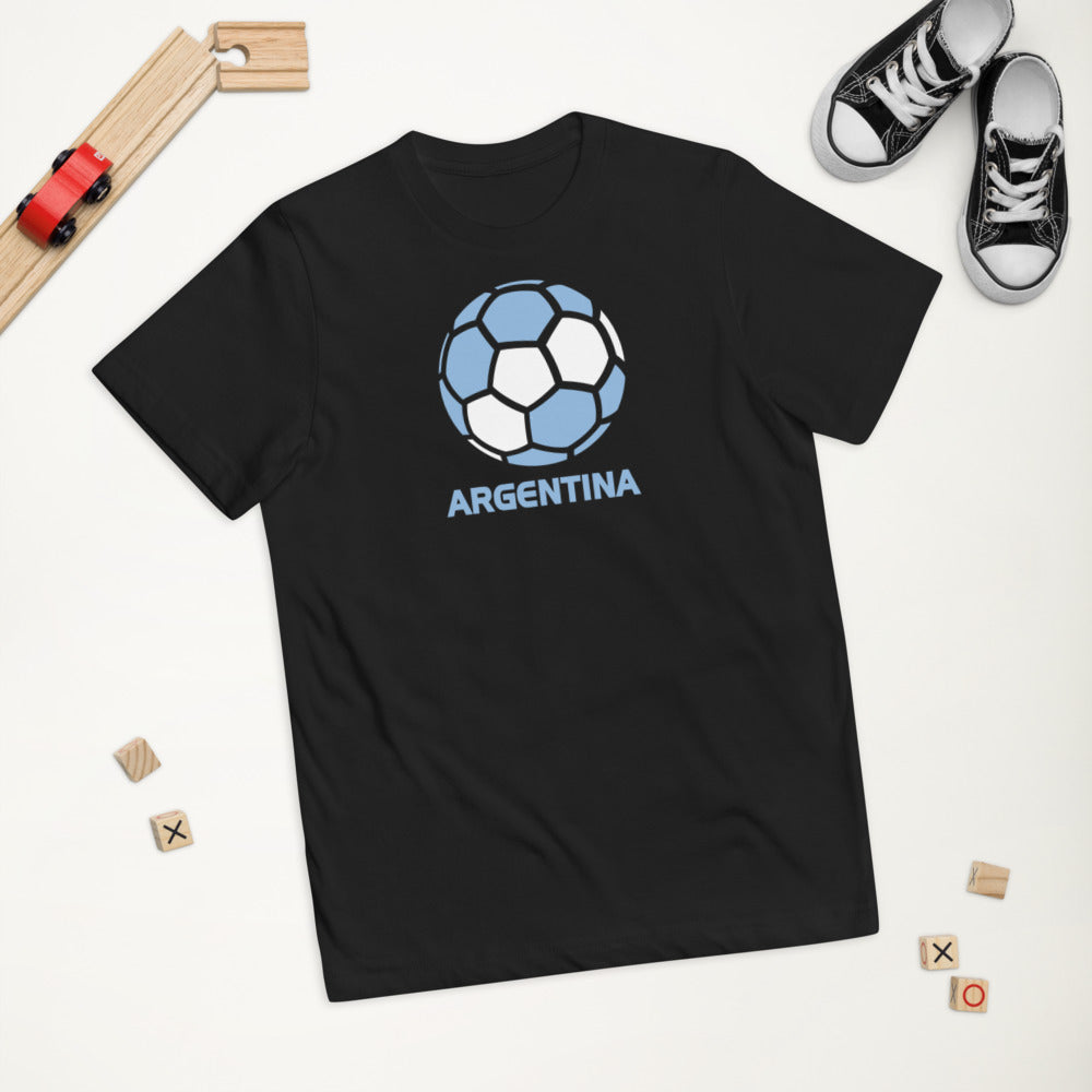 Argentina National Soccer Team Football Country Flag Pride Youth Jersey T-Shirt