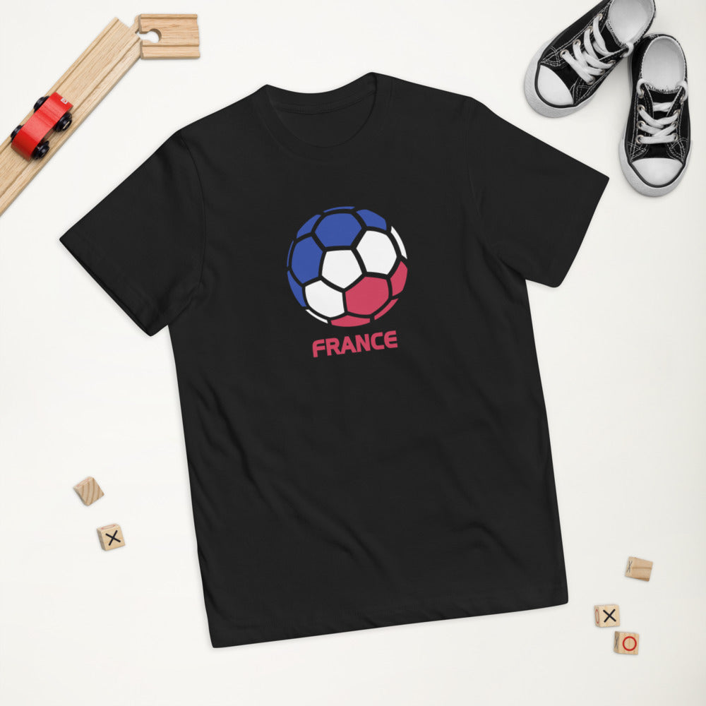 France National Soccer Team Football Country Flag Pride Youth Jersey T-Shirt