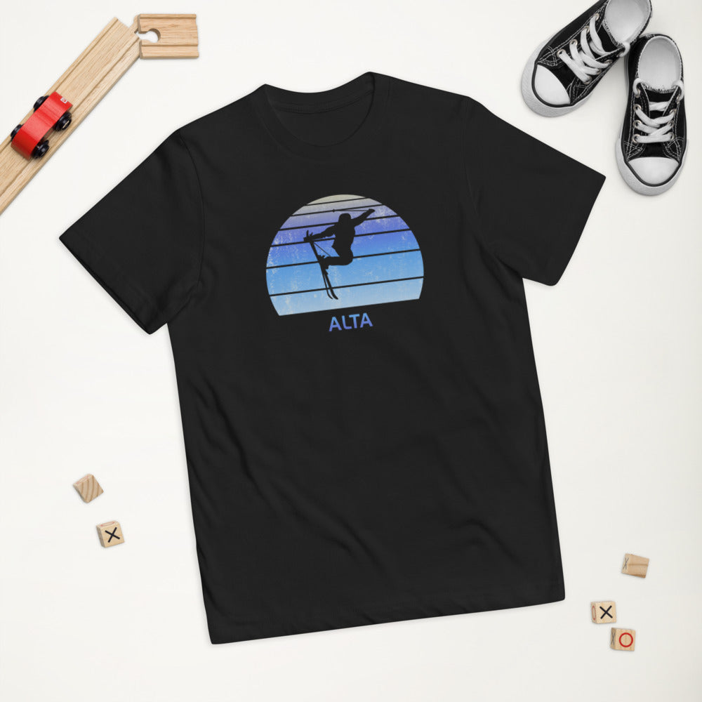 Retro Alta Utah Snowboarding Fan Youth Jersey T-Shirt