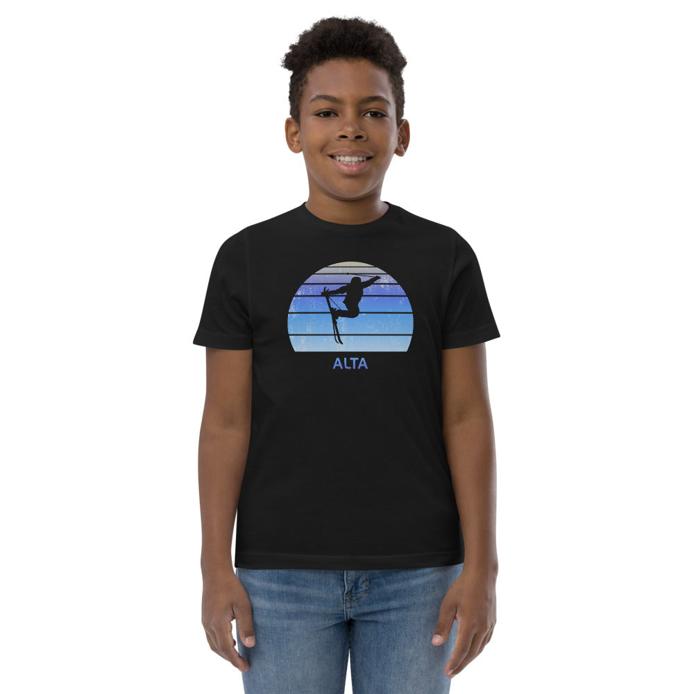 Retro Alta Utah Snowboarding Fan Youth Jersey T-Shirt