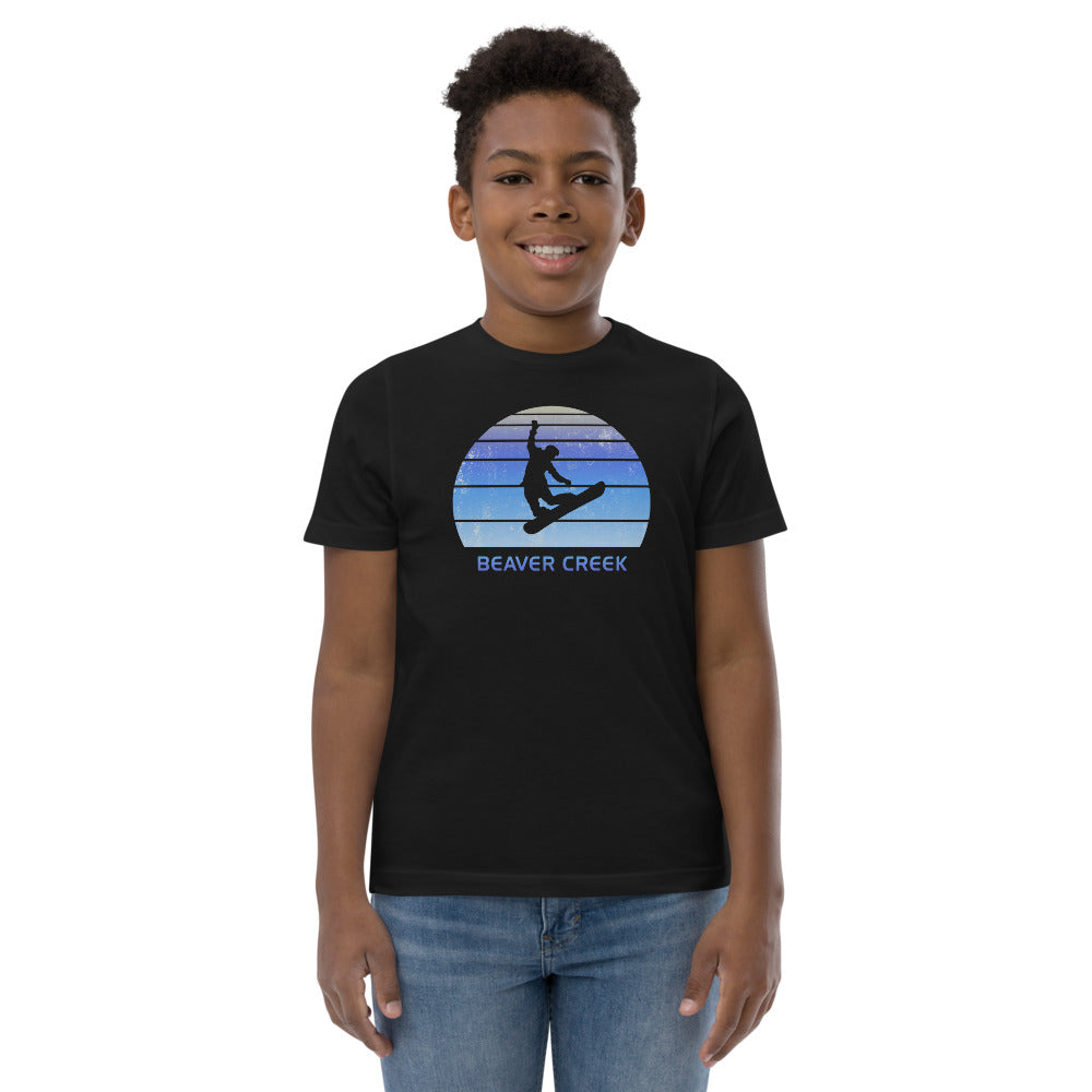 Retro Bend Oregon Ski Skiing Fan Youth Jersey T-Shirt