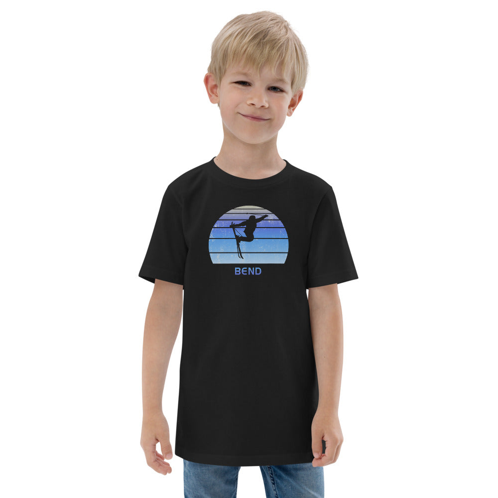 Retro Bend Oregon Skiing Fan Youth Jersey T-Shirt