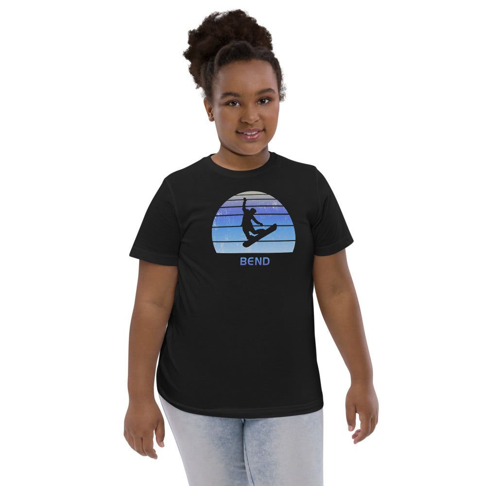 Retro Bend Oregon Snowboarding Fan Youth Jersey T-Shirt