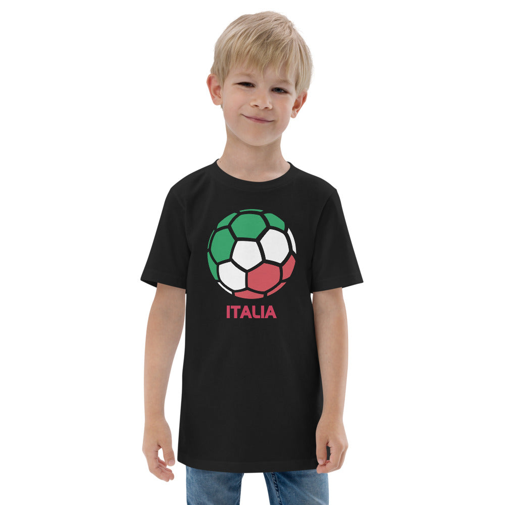 Italia National Soccer Team Football Country Flag Pride Youth Jersey T-Shirt