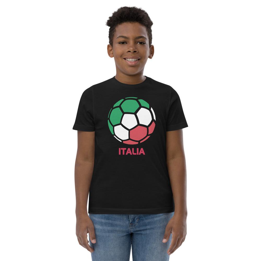 Italia National Soccer Team Football Country Flag Pride Youth Jersey T-Shirt