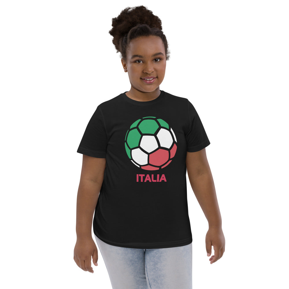 Italia National Soccer Team Football Country Flag Pride Youth Jersey T-Shirt