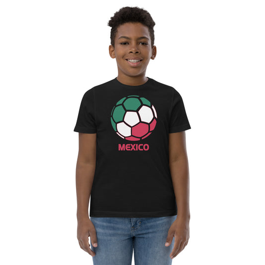 Mexico National Soccer Team Football Country Flag Pride Youth Jersey T-Shirt
