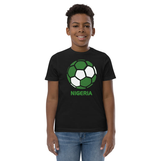 Nigeria National Soccer Team Football Country Flag Pride Youth Jersey T-Shirt