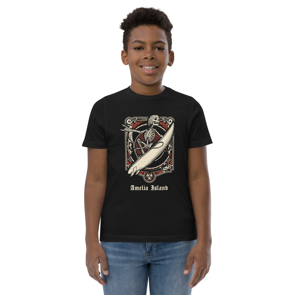 Cool Amelia Island Florida Surfing Fan Surfer  Youth Jersey T-Shirt