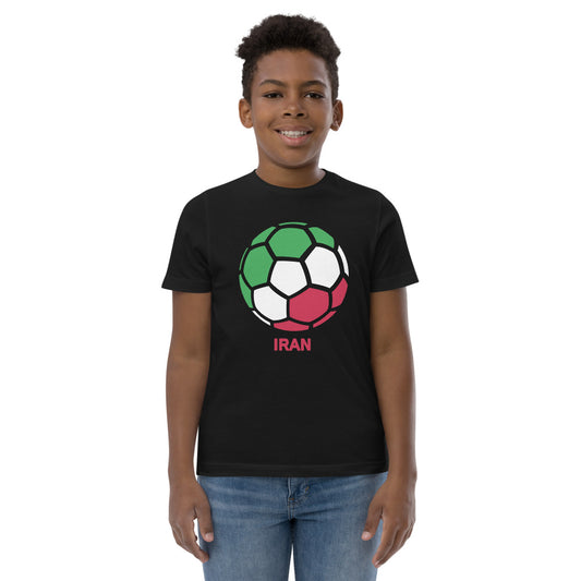 Iran National Soccer Team Football Country Flag Pride Youth Jersey T-Shirt