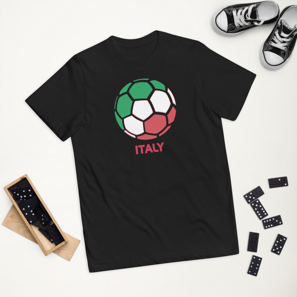 Italy National Soccer Team Football Country Flag Pride Youth Jersey T-Shirt