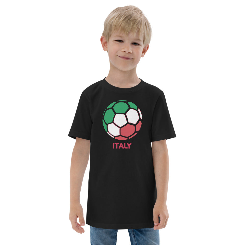 Italy National Soccer Team Football Country Flag Pride Youth Jersey T-Shirt