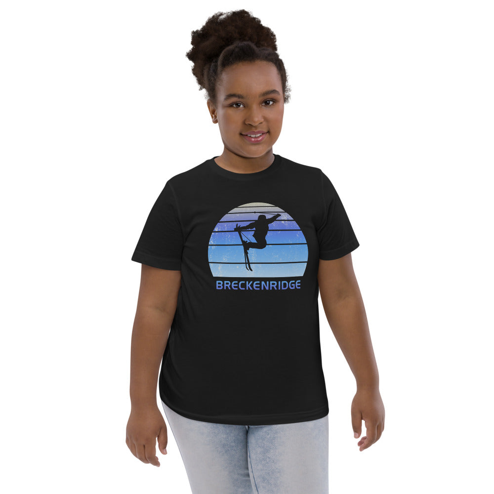 Retro Breckenridge Colorado Skiing Fan Youth Jersey T-Shirt