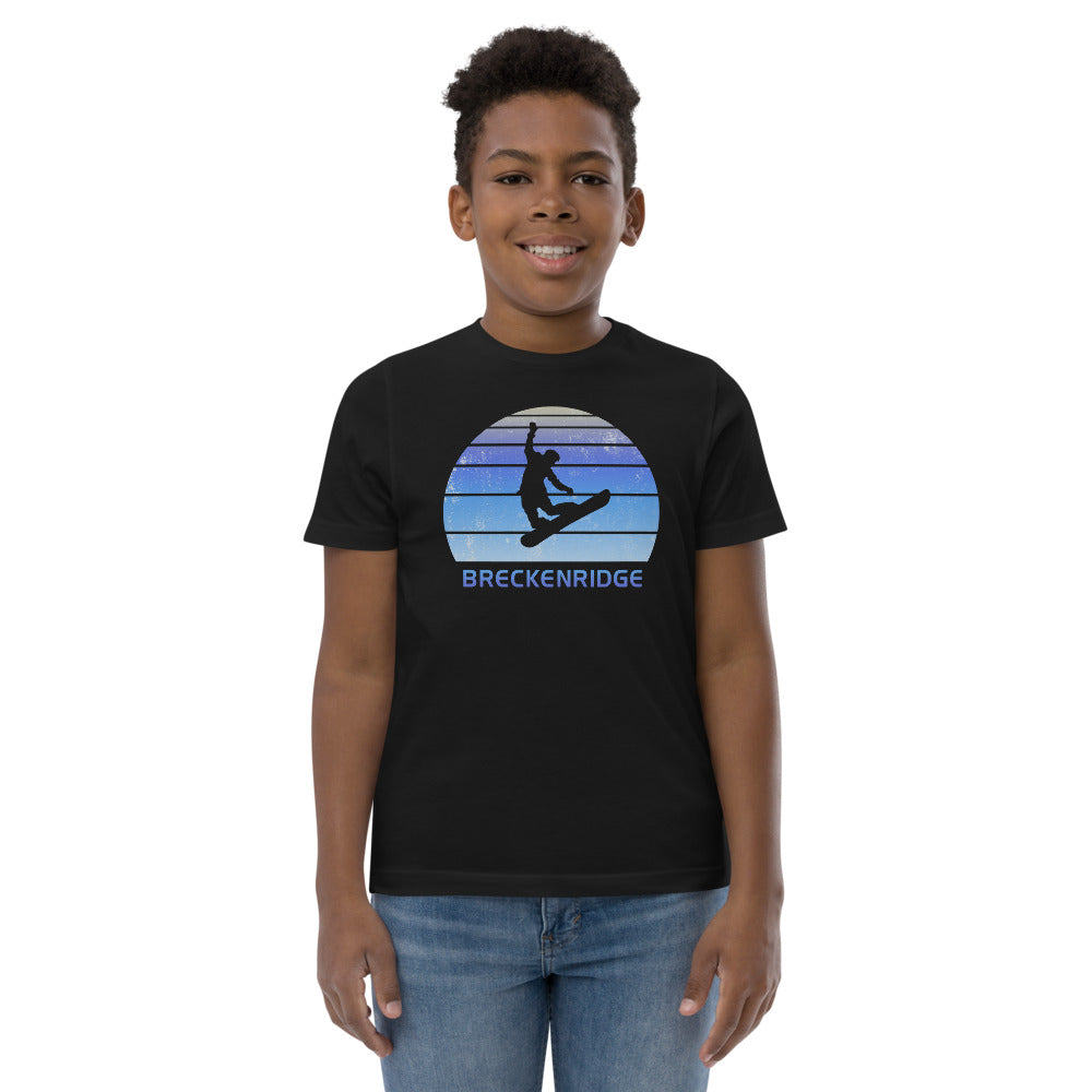 Retro Breckenridge Colorado Snowboarding Fan Youth Jersey T-Shirt