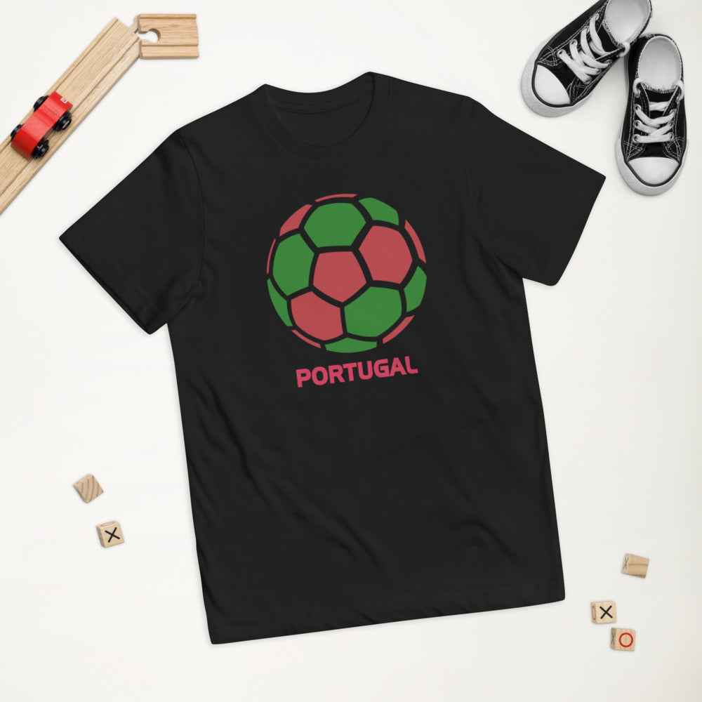 Portugal National Soccer Team Football Country Flag Pride Youth Jersey T-Shirt