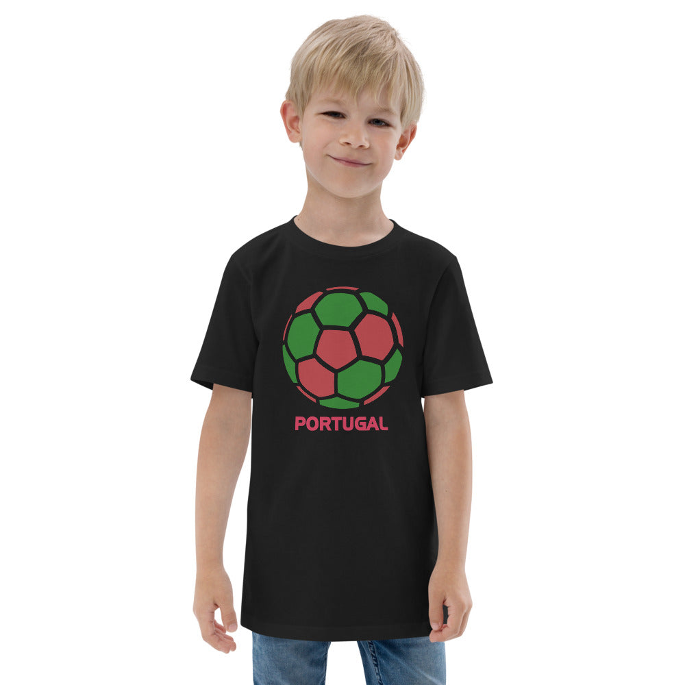 Portugal National Soccer Team Football Country Flag Pride Youth Jersey T-Shirt