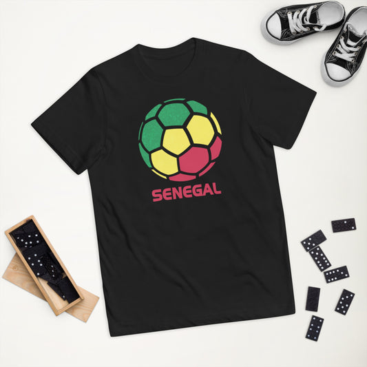 Senegal National Soccer Team Football Country Flag Pride Youth Jersey T-Shirt