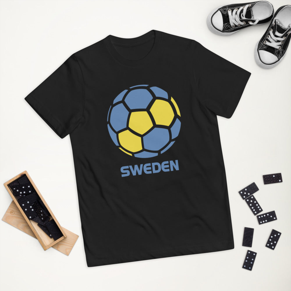 Sweden National Soccer Team Football Country Flag Pride Youth Jersey T-Shirt