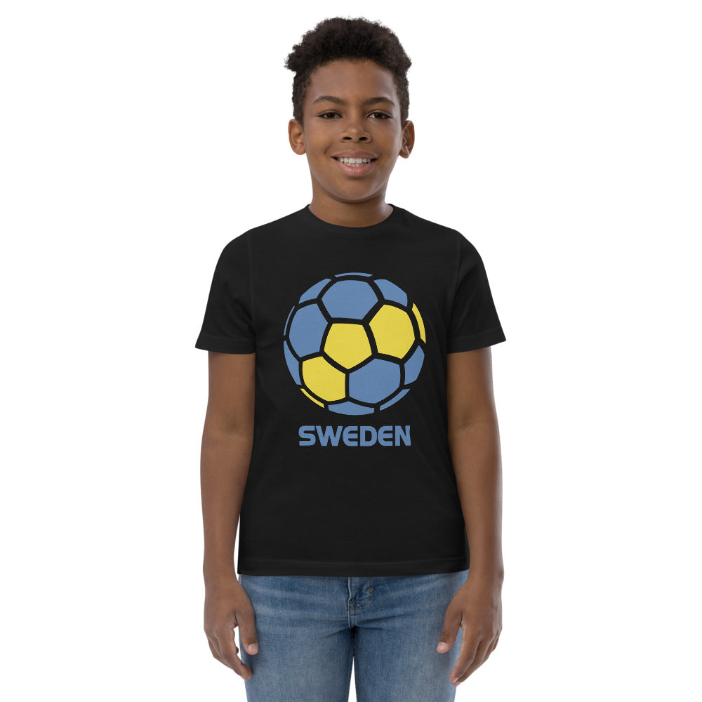 Sweden National Soccer Team Football Country Flag Pride Youth Jersey T-Shirt