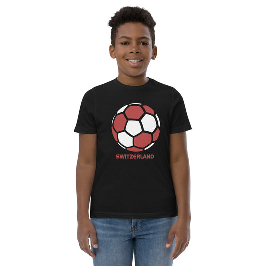 Switzerland National Soccer Team Football Country Flag Pride Youth Jersey T-Shirt