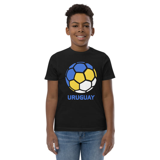 Uruguay National Soccer Team Football Country Flag Pride Youth Jersey T-Shirt