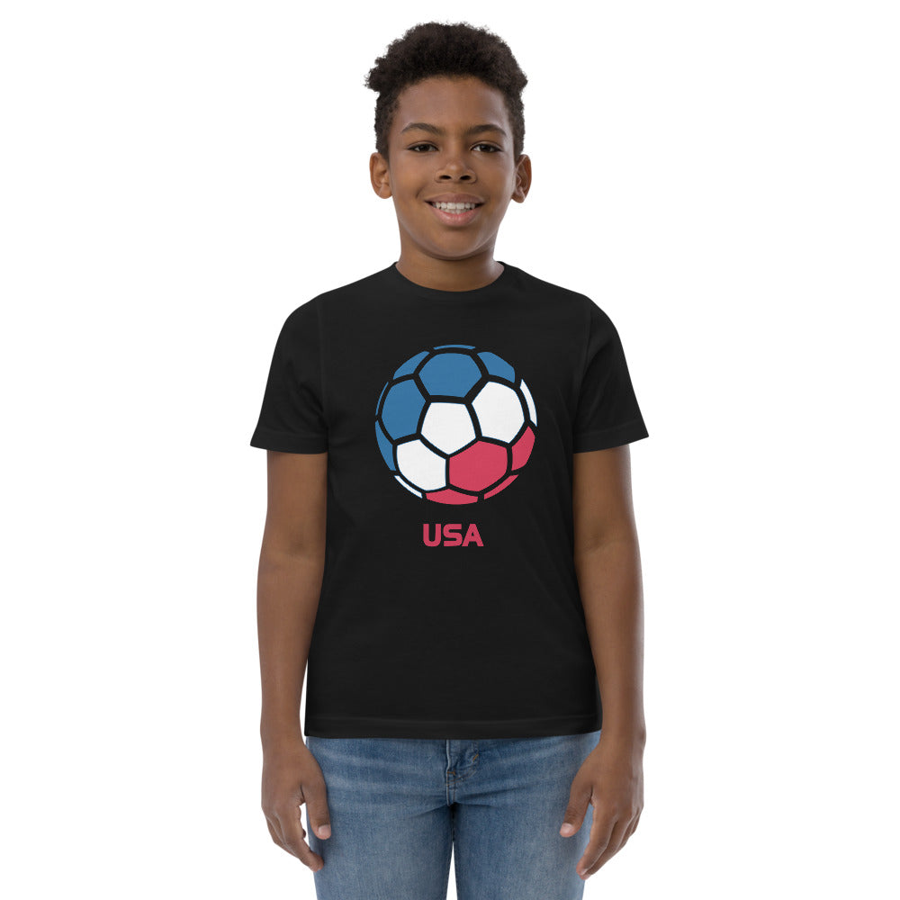 USA United States National Soccer Team Football Country Flag Pride Youth Jersey T-Shirt