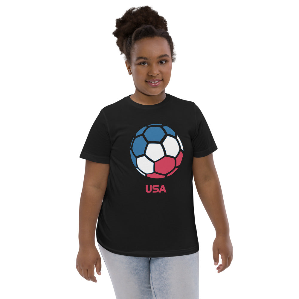 USA United States National Soccer Team Football Country Flag Pride Youth Jersey T-Shirt