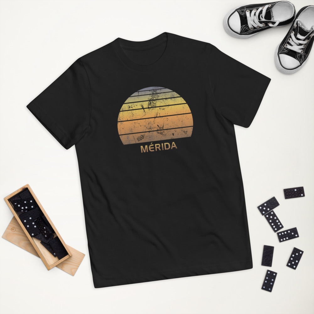 Retro Merida Mexico Mexican Beach Vacation Souvenir Youth Jersey T-Shirt