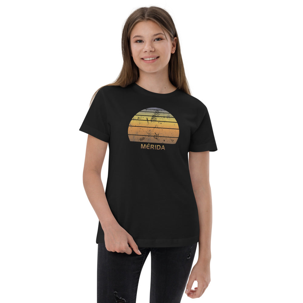 Retro Merida Mexico Mexican Beach Vacation Souvenir Youth Jersey T-Shirt